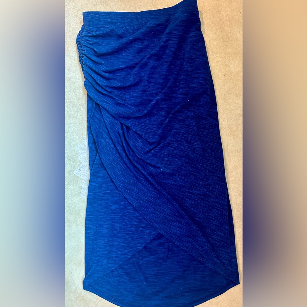 Maeve Faux Wrap Midi Skirt